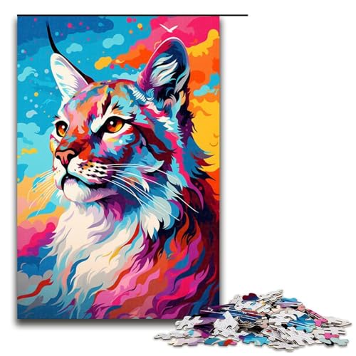 Puzzle 1000 Teile buntes und hübsches Katzen Puzzle für Erwachsene hölzernes Lernspiel Herausforderungsspielzeug 75 x 50 cm Puzzle 1000 Teile buntes und hübsches Katzen Puzzle für Erwachsene hölzernes Lernspiel Herausforderungsspielzeug 75 x 50 cm von QSYFNBZL