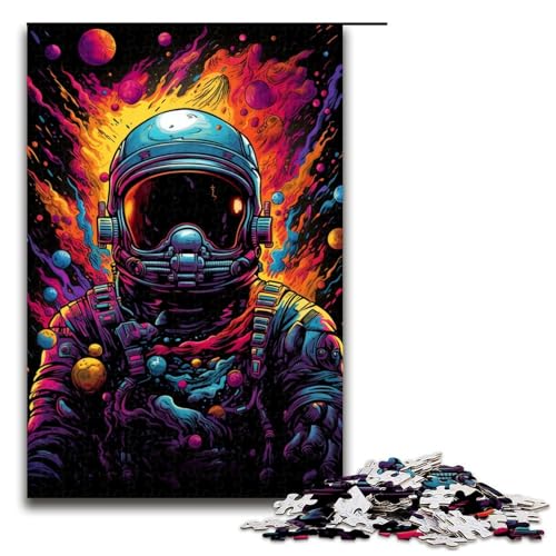 Puzzle 1000 Teile farbiges Astronauten Puzzle für Erwachsene aus Holz Lernspiel Herausforderungsspielzeug 75 x 50 cm Puzzle 1000 Teile farbiges Astronauten Puzzle für Erwachsene aus Holz Lernspiel Herausforderungsspielzeug 75 x 50 cm von QSYFNBZL