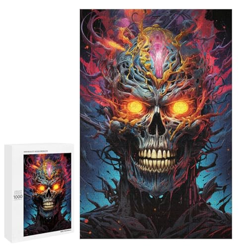 Puzzle 1000 Teile für Erwachsene Bunte Psychedelia der Mutantenkrieger Wanddekoration einzigartige Geburtstags 75 x 50 cm von QSYFNBZL