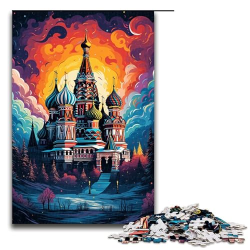 Puzzle 1000 Teile für Erwachsene Die farbenfrohe Psychedelia der Basilius Kathedrale Puzzle Wanddekoration Einzigartige Geburtstags 75x50cm Puzzle 1000 Teile für Erwachsene Die farbenfrohe Psychedelia der Basilius Kathedrale Puzzle Wanddekoration Einzigartige Geburtstags 75x50cm von QSYFNBZL