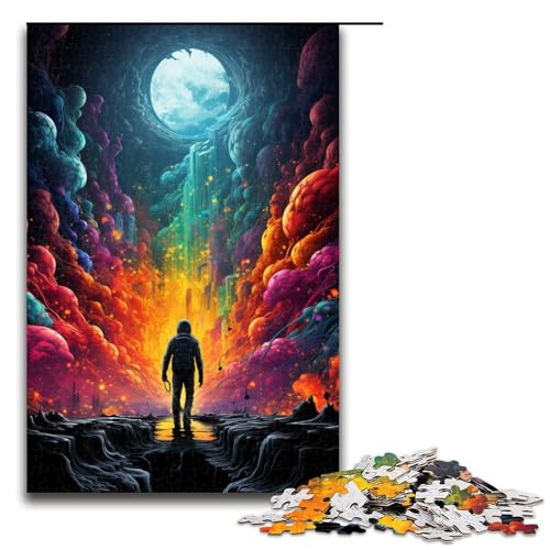 Puzzle 1000 Teile für Erwachsene Malen Farbe Astronauten Puzzle Wanddekoration einzigartige Geburtstags 75 x 50 cm Puzzle 1000 Teile für Erwachsene Malen Farbe Astronauten Puzzle Wanddekoration einzigartige Geburtstags 75 x 50 cm von QSYFNBZL