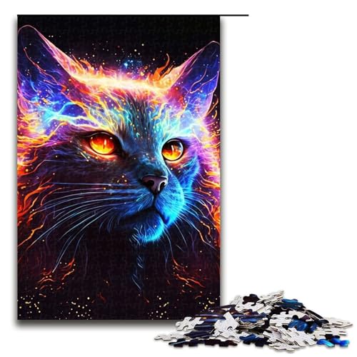 Puzzle 1000 Teile für Erwachsene Malen Sie Regenbogen Katzengesicht Puzzle Wanddekoration einzigartige Geburtstags 75 x 50 cm Puzzle 1000 Teile für Erwachsene Malen Sie Regenbogen Katzengesicht Puzzle Wanddekoration einzigartige Geburtstags 75 x 50 cm von QSYFNBZL