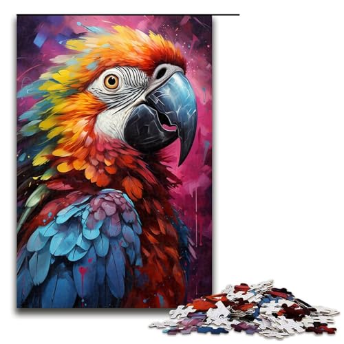 Puzzle 1000 Teile für Erwachsene Malen bunter Papagei Puzzle Wanddekoration einzigartige Geburtstags 75 x 50 cm Puzzle 1000 Teile für Erwachsene Malen bunter Papagei Puzzle Wanddekoration einzigartige Geburtstags 75 x 50 cm von QSYFNBZL