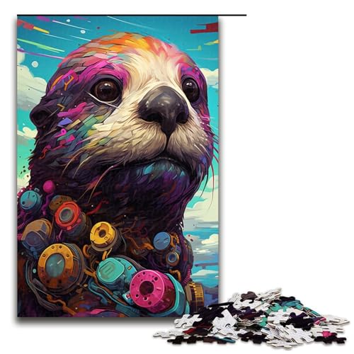 Puzzle 1000 Teile für Erwachsene Robot Otter von SplattersLots Dickes farbiges Wolkenpuzzle praktisches Spiel einzigartige Heimdekoration und Geschenke 75 x 50 cm Puzzle 1000 Teile für Erwachsene Robot Otter von SplattersLots Dickes farbiges Wolkenpuzzle praktisches Spiel einzigartige Heimdekoration und Geschenke 75 x 50 cm von QSYFNBZL