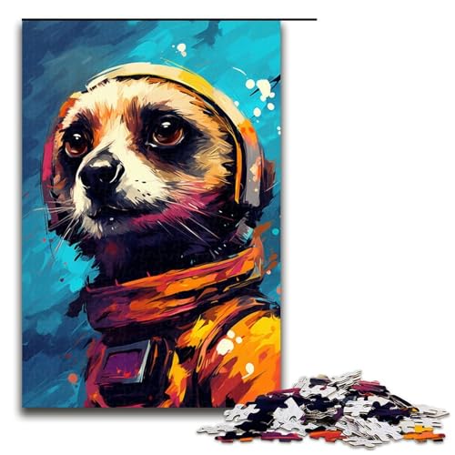 Puzzle 1000 Teile für Erwachsene Roboter Erdmännchen von SplattersLots Dickes buntes Puzzle Spiel zum Anfassen einzigartige Heimdekoration und Geschenke 75 x 50 cm von QSYFNBZL