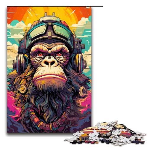 Puzzle 1000 Teile für Erwachsene Roboteraffe von SplattersLots Dickes buntes Puzzle Spiel zum Anfassen einzigartige Heimdekoration und Geschenke 75 x 50 cm Puzzle 1000 Teile für Erwachsene Roboteraffe von SplattersLots Dickes buntes Puzzle Spiel zum Anfassen einzigartige Heimdekoration und Geschenke 75 x 50 cm von QSYFNBZL