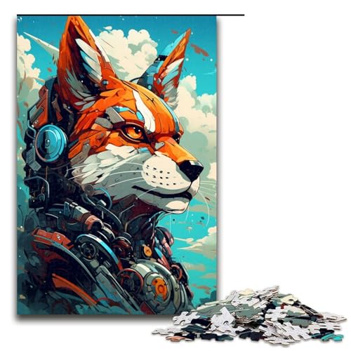 Puzzle 1000 Teile für Erwachsene Roboterfuchs von SplattersLots of Thick Coloured Clouds Puzzle zum Anfassen Spiel einzigartige Heimdekoration und Geschenke 75 x 50 cm Puzzle 1000 Teile für Erwachsene Roboterfuchs von SplattersLots of Thick Coloured Clouds Puzzle zum Anfassen Spiel einzigartige Heimdekoration und Geschenke 75 x 50 cm von QSYFNBZL