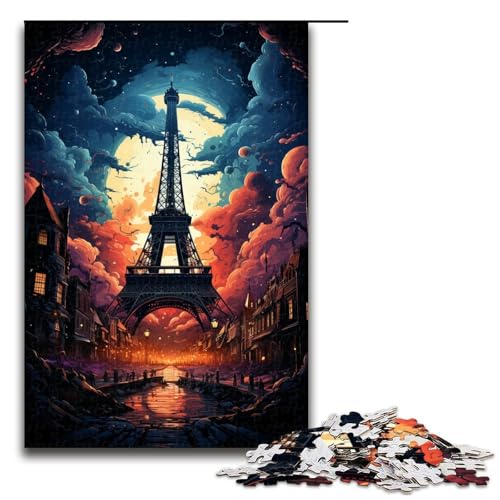 Puzzle 1000 Teile für Erwachsene bunter Eiffelturm Wanddekoration einzigartige Geburtstagsund 75 x 50 cm Puzzle 1000 Teile für Erwachsene bunter Eiffelturm Wanddekoration einzigartige Geburtstagsund 75 x 50 cm von QSYFNBZL