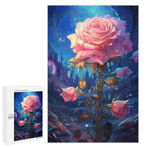 Puzzle 1000 Teile für Erwachsene farbenfrohe Psychedelia der Galaxy Rose Wanddekoration einzigartige Geburtstags 75 x 50 cm Puzzle 1000 Teile für Erwachsene farbenfrohe Psychedelia der Galaxy Rose Wanddekoration einzigartige Geburtstags 75 x 50 cm von QSYFNBZL