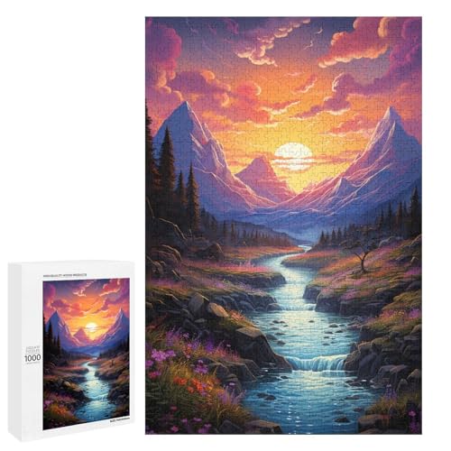 Puzzle 1000 Teile für Erwachsene farbenfrohe psychedelische Fantasielandschaft Wanddekoration einzigartige Geburtstags 75 x 50 cm Puzzle 1000 Teile für Erwachsene farbenfrohe psychedelische Fantasielandschaft Wanddekoration einzigartige Geburtstags 75 x 50 cm von QSYFNBZL