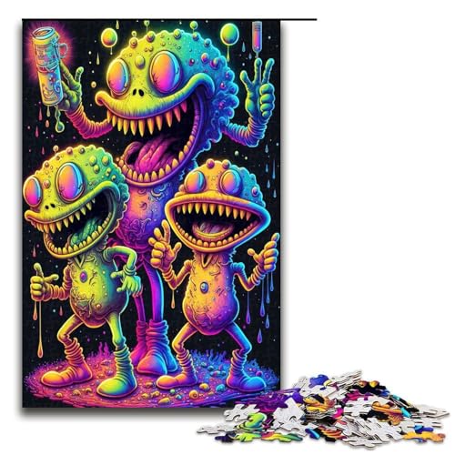 Puzzle für Erwachsene 1000 Teile Alien Monster Geburtstagsgeschenk Geschenke für Teenager ab 14 Jahren 75 x 50 cm Puzzle für Erwachsene 1000 Teile Alien Monster Geburtstagsgeschenk Geschenke für Teenager ab 14 Jahren 75 x 50 cm von QSYFNBZL
