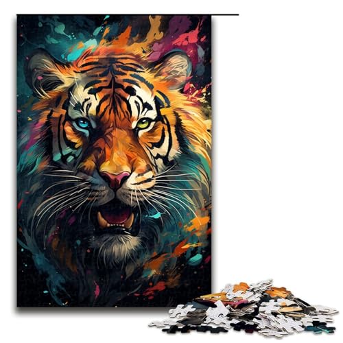 Puzzle für Erwachsene 1000 Teile Aquarellmalerei Tiger Puzzle Geburtstagsgeschenk für Teenager ab 14 Jahren 75 x 50 cm Puzzle für Erwachsene 1000 Teile Aquarellmalerei Tiger Puzzle Geburtstagsgeschenk für Teenager ab 14 Jahren 75 x 50 cm von QSYFNBZL