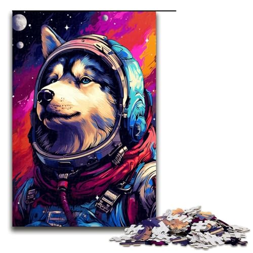 Puzzle für Erwachsene 1000 Teile Astronaut Husky von SplattersLots Dickes farbiges Puzzle für Erwachsene Holzspiele für die ganze Familie Weihnachts und Geburtstagsgeschenke 75 x 50 cm Puzzle für Erwachsene 1000 Teile Astronaut Husky von SplattersLots Dickes farbiges Puzzle für Erwachsene Holzspiele für die ganze Familie Weihnachts und Geburtstagsgeschenke 75 x 50 cm von QSYFNBZL