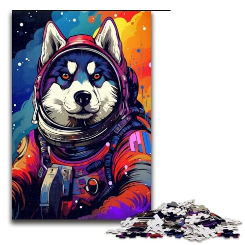 Puzzle für Erwachsene 1000 Teile Astronaut Husky von SplattersLots Dickes farbiges Puzzle für Erwachsene Holzspiele für die ganze Familie Weihnachts und Geburtstagsgeschenke 75 x 50 cm Puzzle für Erwachsene 1000 Teile Astronaut Husky von SplattersLots Dickes farbiges Puzzle für Erwachsene Holzspiele für die ganze Familie Weihnachts und Geburtstagsgeschenke 75 x 50 cm von QSYFNBZL