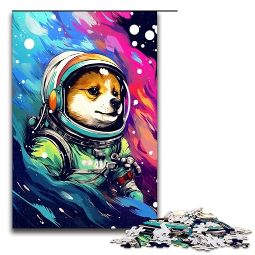 Puzzle für Erwachsene 1000 Teile Astronaut Shiba Inu Baby von SplattersLots Dickes Farbpuzzle für Erwachsene Holzspiele für die ganze Familie Weihnachts und Geburtstagsgeschenke 75 x 50 cm Puzzle für Erwachsene 1000 Teile Astronaut Shiba Inu Baby von SplattersLots Dickes Farbpuzzle für Erwachsene Holzspiele für die ganze Familie Weihnachts und Geburtstagsgeschenke 75 x 50 cm von QSYFNBZL