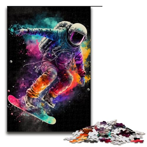Puzzle für Erwachsene 1000 Teile Astronaut beim Skaten im Weltraum Puzzle Lernspiele für Zuhause DIY Spielzeug tolles Geschenk für Spiele 75 x 50 cm Puzzle für Erwachsene 1000 Teile Astronaut beim Skaten im Weltraum Puzzle Lernspiele für Zuhause DIY Spielzeug tolles Geschenk für Spiele 75 x 50 cm von QSYFNBZL