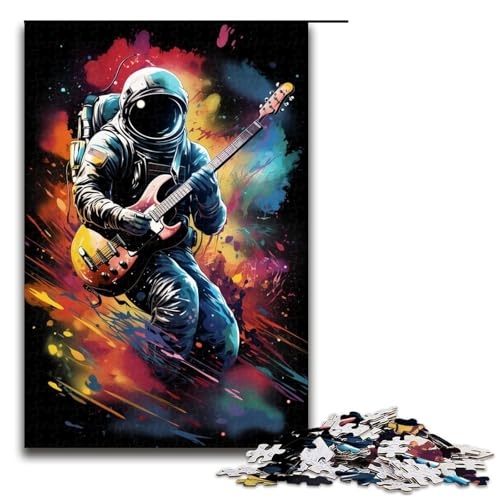 Puzzle für Erwachsene 1000 Teile Astronaut spielt Gitarre Holzpuzzle Lernspielzeug Familienspiele 75 x 50 cm Puzzle für Erwachsene 1000 Teile Astronaut spielt Gitarre Holzpuzzle Lernspielzeug Familienspiele 75 x 50 cm von QSYFNBZL