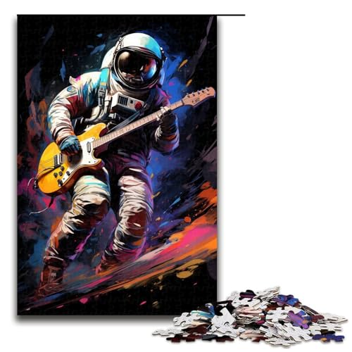 Puzzle für Erwachsene 1000 Teile Astronaut spielt Gitarre Mustermontage hilft dem Gehirn süchtig machendes Spielzeug zur Förderung der Geduld 75 x 50 cm Puzzle für Erwachsene 1000 Teile Astronaut spielt Gitarre Mustermontage hilft dem Gehirn süchtig machendes Spielzeug zur Förderung der Geduld 75 x 50 cm von QSYFNBZL
