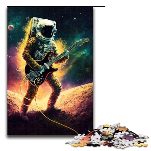 Puzzle für Erwachsene 1000 Teile Astronaut spielt Gitarre Puzzle Spiele Spielzeug Geschenk geeignet als Schreibtischdekoration 75 x 50 cm Puzzle für Erwachsene 1000 Teile Astronaut spielt Gitarre Puzzle Spiele Spielzeug Geschenk geeignet als Schreibtischdekoration 75 x 50 cm von QSYFNBZL