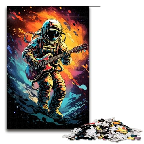 Puzzle für Erwachsene 1000 Teile Astronaut spielt Gitarre Puzzle Spielspielzeug lustig 75 x 50 cm Puzzle für Erwachsene 1000 Teile Astronaut spielt Gitarre Puzzle Spielspielzeug lustig 75 x 50 cm von QSYFNBZL