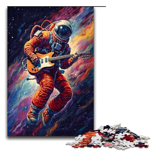 Puzzle für Erwachsene 1000 Teile Astronaut spielt Gitarre lustiges Familienpuzzle tolles Geschenk für Teenager ab 14 Jahren 75 x 50 cm Puzzle für Erwachsene 1000 Teile Astronaut spielt Gitarre lustiges Familienpuzzle tolles Geschenk für Teenager ab 14 Jahren 75 x 50 cm von QSYFNBZL