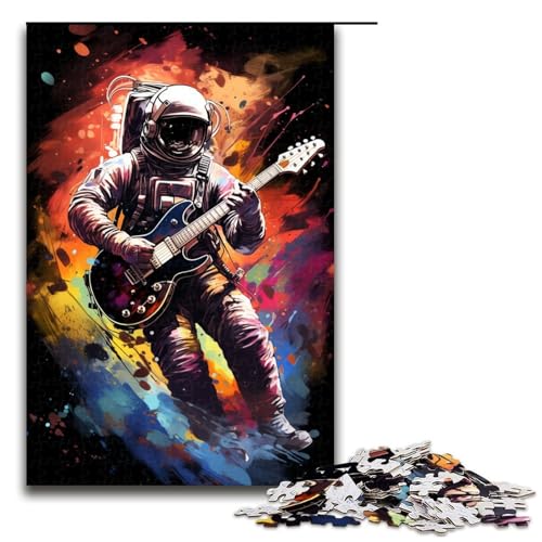 Puzzle für Erwachsene 1000 Teile Astronaut spielt Gitarre unmögliches Puzzle Familienspiel Stressabbau schwierige Herausforderung 75 x 50 cm Puzzle für Erwachsene 1000 Teile Astronaut spielt Gitarre unmögliches Puzzle Familienspiel Stressabbau schwierige Herausforderung 75 x 50 cm von QSYFNBZL