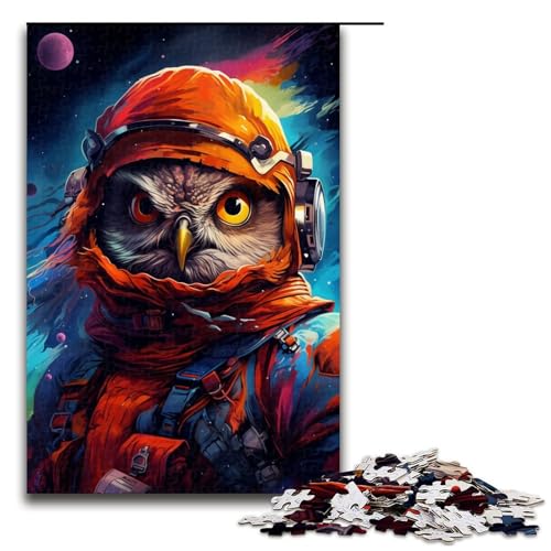 Puzzle für Erwachsene 1000 Teile Astronauten Eule von SplattersLots Dickes farbiges Spielzeug Denkspiel ganze Familie 75 x 50 cm Puzzle für Erwachsene 1000 Teile Astronauten Eule von SplattersLots Dickes farbiges Spielzeug Denkspiel ganze Familie 75 x 50 cm von QSYFNBZL