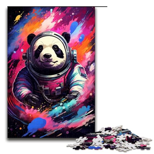 Puzzle für Erwachsene 1000 Teile Astronauten Panda von SplattersLots Dickes buntes Spielzeug Denkspiel ganze Familie 75 x 50 cm Puzzle für Erwachsene 1000 Teile Astronauten Panda von SplattersLots Dickes buntes Spielzeug Denkspiel ganze Familie 75 x 50 cm von QSYFNBZL