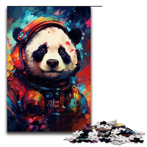 Puzzle für Erwachsene 1000 Teile Astronauten Panda von SplattersLots Dickes buntes Spielzeug Denkspiel ganze Familie 75 x 50 cm Puzzle für Erwachsene 1000 Teile Astronauten Panda von SplattersLots Dickes buntes Spielzeug Denkspiel ganze Familie 75 x 50 cm von QSYFNBZL