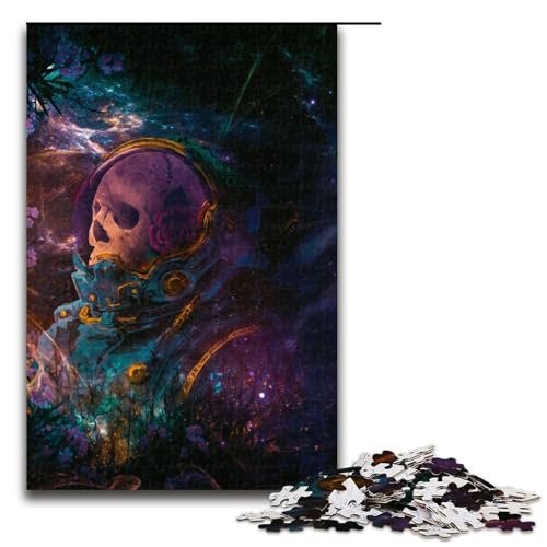 Puzzle für Erwachsene 1000 Teile Astronauten Puzzle Spielspielzeug lustig 75 x 50 cm von QSYFNBZL