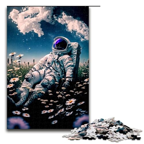 Puzzle für Erwachsene 1000 Teile Astronauten und Blumen Puzzle Lernspiele für Zuhause DIY Spielzeug tolles Geschenk für Spiele 75 x 50 cm Puzzle für Erwachsene 1000 Teile Astronauten und Blumen Puzzle Lernspiele für Zuhause DIY Spielzeug tolles Geschenk für Spiele 75 x 50 cm von QSYFNBZL