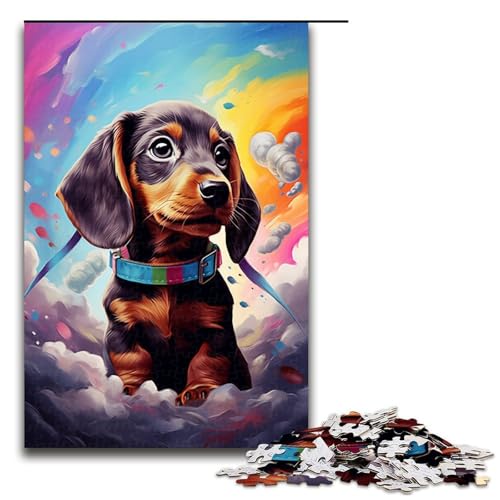 Puzzle für Erwachsene 1000 Teile Astronautenbaby Dackel Hundespielzeug Denkspiel ganze Familie 75 x 50 cm Puzzle für Erwachsene 1000 Teile Astronautenbaby Dackel Hundespielzeug Denkspiel ganze Familie 75 x 50 cm von QSYFNBZL