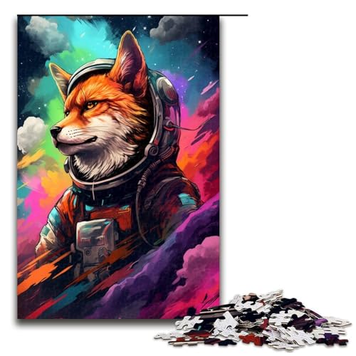 Puzzle für Erwachsene 1000 Teile Astronautenfuchs Holzpuzzle Lernspielzeug Familienspiele 75 x 50 cm Puzzle für Erwachsene 1000 Teile Astronautenfuchs Holzpuzzle Lernspielzeug Familienspiele 75 x 50 cm von QSYFNBZL