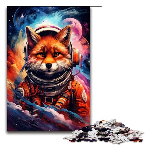 Puzzle für Erwachsene 1000 Teile Astronautenfuchs Holzpuzzle Lernspielzeug Familienspiele 75 x 50 cm Puzzle für Erwachsene 1000 Teile Astronautenfuchs Holzpuzzle Lernspielzeug Familienspiele 75 x 50 cm von QSYFNBZL