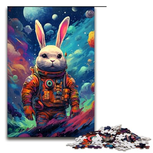 Puzzle für Erwachsene 1000 Teile Astronautenhase Familienspaß Puzzle tolles Geschenk für Teenager ab 14 Jahren 75 x 50 cm Puzzle für Erwachsene 1000 Teile Astronautenhase Familienspaß Puzzle tolles Geschenk für Teenager ab 14 Jahren 75 x 50 cm von QSYFNBZL