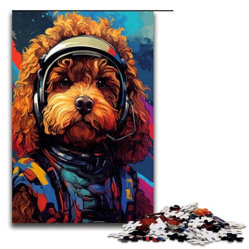 Puzzle für Erwachsene 1000 Teile Astronautenpudel von SplattersLots Dickes Farbpuzzle für Erwachsene Holzspiele für die ganze Familie Weihnachts und Geburtstagsgeschenke 75 x 50 cm Puzzle für Erwachsene 1000 Teile Astronautenpudel von SplattersLots Dickes Farbpuzzle für Erwachsene Holzspiele für die ganze Familie Weihnachts und Geburtstagsgeschenke 75 x 50 cm von QSYFNBZL