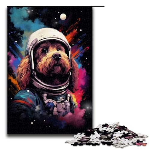 Puzzle für Erwachsene 1000 Teile Astronautenpudel von SplattersLots Dickes Farbpuzzle für Lernspiele Herausforderungsspielzeug einzigartige Heimdekoration und Geschenke 75 x 50 cm Puzzle für Erwachsene 1000 Teile Astronautenpudel von SplattersLots Dickes Farbpuzzle für Lernspiele Herausforderungsspielzeug einzigartige Heimdekoration und Geschenke 75 x 50 cm von QSYFNBZL