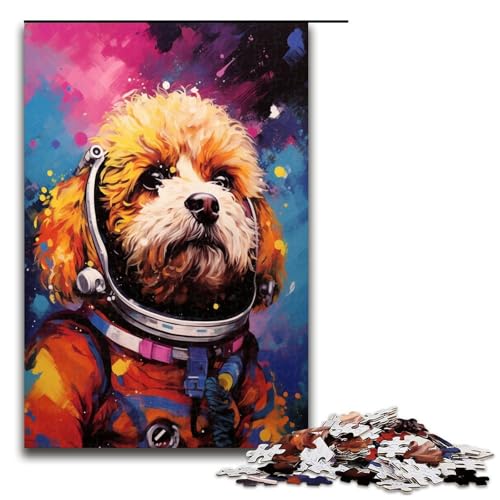 Puzzle für Erwachsene 1000 Teile Astronautenpudel von SplattersLots Dickes Farbpuzzle für Lernspiele Herausforderungsspielzeug einzigartige Heimdekoration und Geschenke 75 x 50 cm Puzzle für Erwachsene 1000 Teile Astronautenpudel von SplattersLots Dickes Farbpuzzle für Lernspiele Herausforderungsspielzeug einzigartige Heimdekoration und Geschenke 75 x 50 cm von QSYFNBZL