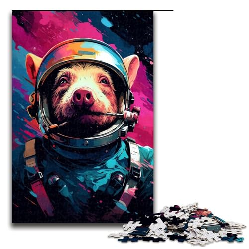 Puzzle für Erwachsene 1000 Teile Astronautenschwein von SplattersLots Dickes buntes Spielzeug Denkspiel ganze Familie 75 x 50 cm Puzzle für Erwachsene 1000 Teile Astronautenschwein von SplattersLots Dickes buntes Spielzeug Denkspiel ganze Familie 75 x 50 cm von QSYFNBZL