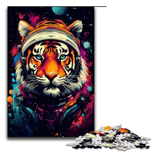 Puzzle für Erwachsene 1000 Teile Astronautentiger von SplattersLots Dickes farbiges Spielzeug Denkspiel ganze Familie 75 x 50 cm Puzzle für Erwachsene 1000 Teile Astronautentiger von SplattersLots Dickes farbiges Spielzeug Denkspiel ganze Familie 75 x 50 cm von QSYFNBZL