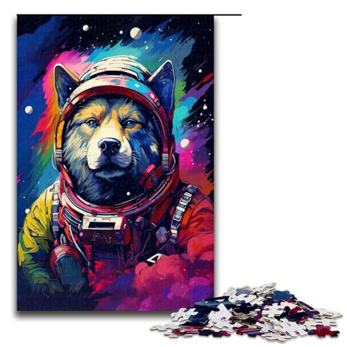 Puzzle für Erwachsene 1000 Teile Astronautenwolf von SplattersLots Dickes farbiges Puzzle für Erwachsene Holzspiele für die ganze Familie Weihnachts und Geburtstagsgeschenke 75 x 50 cm Puzzle für Erwachsene 1000 Teile Astronautenwolf von SplattersLots Dickes farbiges Puzzle für Erwachsene Holzspiele für die ganze Familie Weihnachts und Geburtstagsgeschenke 75 x 50 cm von QSYFNBZL