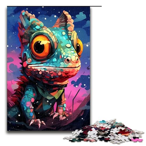 Puzzle für Erwachsene 1000 Teile Baby Roboter Chamäleon von SplattersLots Dickes buntes Spielzeug Denkspiel ganze Familie 75 x 50 cm Puzzle für Erwachsene 1000 Teile Baby Roboter Chamäleon von SplattersLots Dickes buntes Spielzeug Denkspiel ganze Familie 75 x 50 cm von QSYFNBZL