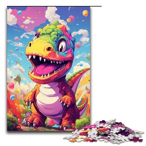Puzzle für Erwachsene 1000 Teile Baby Roboter Dinosaurier von SplattersLots Dickes farbiges Puzzle Geburtstagsgeschenk für Teenager ab 14 Jahren 75 x 50 cm von QSYFNBZL