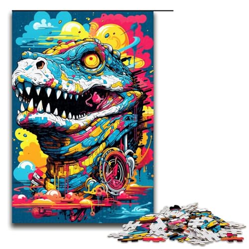 Puzzle für Erwachsene 1000 Teile Baby Roboter Krokodile von Splatters Viele Dicke farbenfrohe Puzzle Spielzeuge zur Heimdekoration als Geschenk für die ganze Familie 75 x 50 cm von QSYFNBZL
