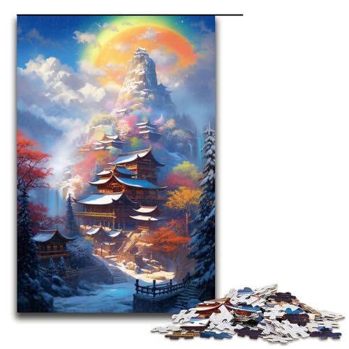 Puzzle für Erwachsene 1000 Teile Berg mit bunten Sternen Puzzle jedes Teil ist einzigartig anspruchsvolles Familienspiel 1000 Teile Puzzle für Erwachsene 1000 Teile Berg mit bunten Sternen Puzzle jedes Teil ist einzigartig anspruchsvolles Familienspiel 1000 Teile von QSYFNBZL