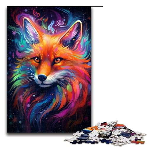 Puzzle für Erwachsene 1000 Teile Bezauberndes und witziges Fuchs Puzzle für Erwachsene Holzspiele für die ganze Familie Weihnachts und Geburtstagsgeschenke 75 x 50 cm Puzzle für Erwachsene 1000 Teile Bezauberndes und witziges Fuchs Puzzle für Erwachsene Holzspiele für die ganze Familie Weihnachts und Geburtstagsgeschenke 75 x 50 cm von QSYFNBZL