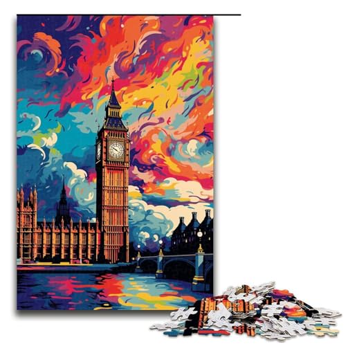 Puzzle für Erwachsene 1000 Teile Big Ben ist von Spritzern umgeben viele Bunte Puzzles für Erwachsene Holzspiele für die ganze Familie Weihnachts und Geburtstagsgeschenke 75 x 50 cm Puzzle für Erwachsene 1000 Teile Big Ben ist von Spritzern umgeben viele Bunte Puzzles für Erwachsene Holzspiele für die ganze Familie Weihnachts und Geburtstagsgeschenke 75 x 50 cm von QSYFNBZL