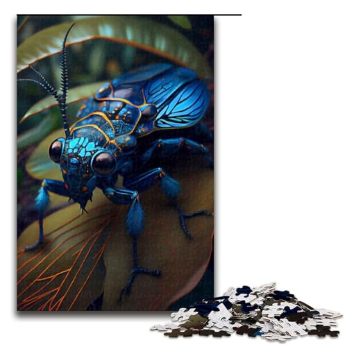 Puzzle für Erwachsene 1000 Teile Blaue Biene summender Käfer jedes Teil ist einzigartig anspruchsvolles Familienspiel 75 x 50 cm Puzzle für Erwachsene 1000 Teile Blaue Biene summender Käfer jedes Teil ist einzigartig anspruchsvolles Familienspiel 75 x 50 cm von QSYFNBZL
