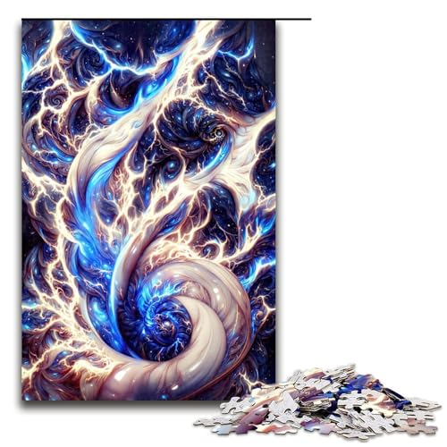 Puzzle für Erwachsene 1000 Teile Blauer kosmischer Wirbel Holzpuzzle Lernspielzeug Familienspiele 75 x 50 cm Puzzle für Erwachsene 1000 Teile Blauer kosmischer Wirbel Holzpuzzle Lernspielzeug Familienspiele 75 x 50 cm von QSYFNBZL