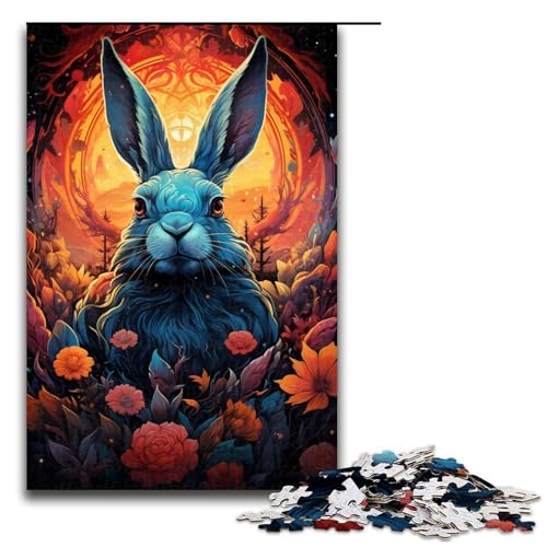 Puzzle für Erwachsene 1000 Teile Blumenhasen Puzzle jedes Teil ist einzigartig anspruchsvolles Familienspaßspiel 75 x 50 cm Puzzle für Erwachsene 1000 Teile Blumenhasen Puzzle jedes Teil ist einzigartig anspruchsvolles Familienspaßspiel 75 x 50 cm von QSYFNBZL